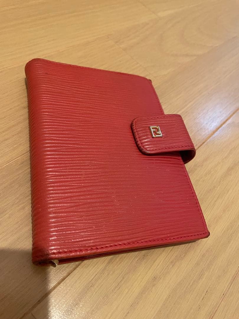 FENDI 二つ折り財布 ネイビー 手帳カバー