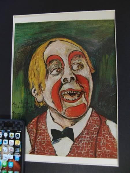 ユトリロ、MauriceUtrillo、道化師・ピエロ、限定画版、新品額付