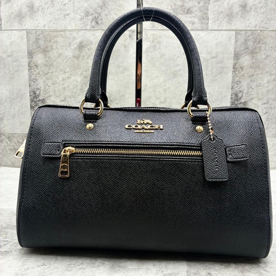 ✨美品✨コーチ　ローアンサッチェル　ショルダーバッグ 2way レザー　ブラック