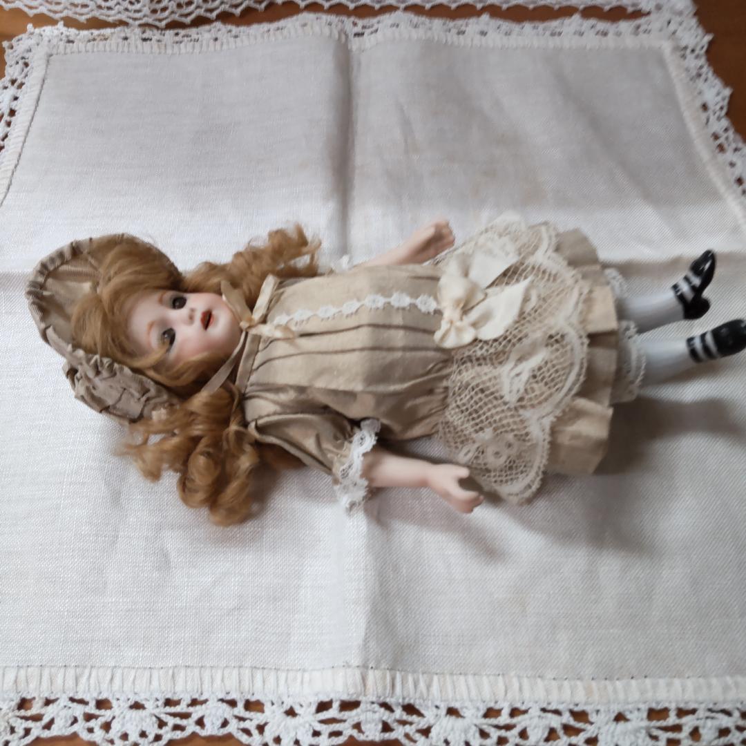 アンティークドール リプロ 人形 海外作家 ビスクドール - メルカリ