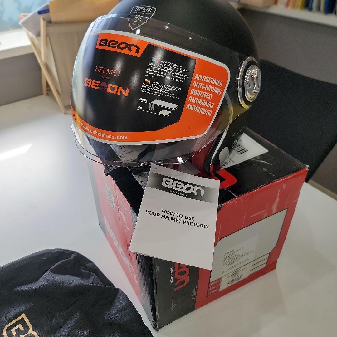 BEON ジェットヘルメット Mサイズ 抗曇性