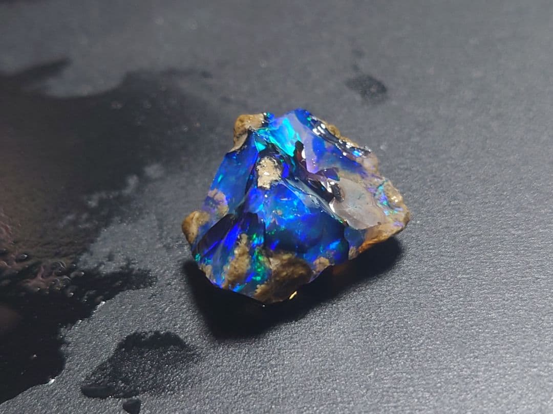 エチオピアウェロ産 オパール 原石 青色 鉱物標本 原石