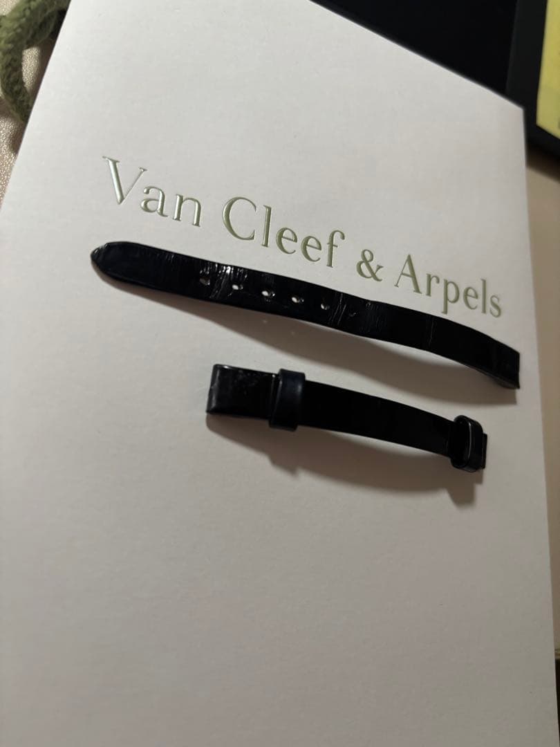 Van Cleef & Arpels 時計レザーベルト ブラック
