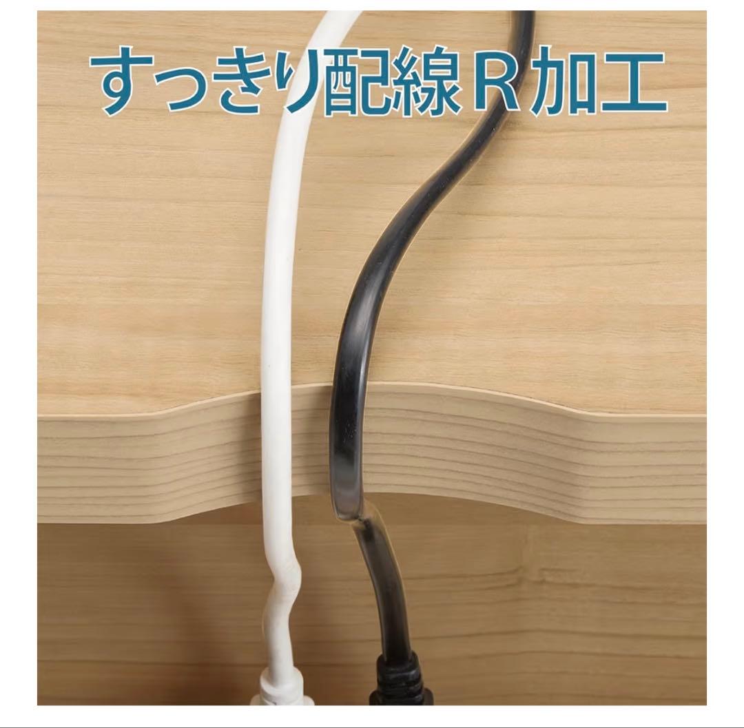 白井産業 ホワイト パソコンデスク SEP-EM0970DESKF IV