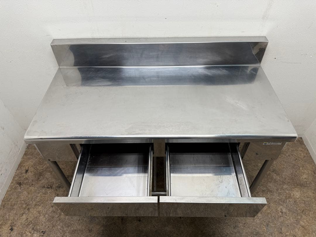 ステンレス 作業台 引き出し付き 飲食店 W1200xD600xH800mm