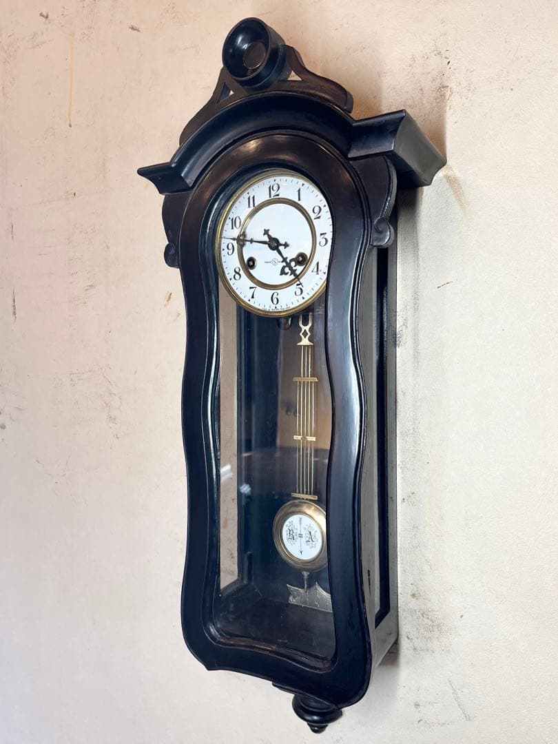 精工舎　ひさご　柱時計　古時計　振り子　ゼンマイ　ボンボン　ユンハンス　レトロ