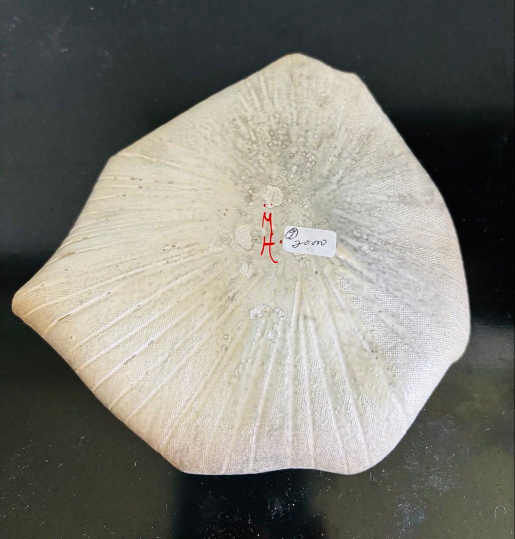 林みちよ 紅縁銀彩皿（No.9） 菓子皿 オブジェ アート 茶道