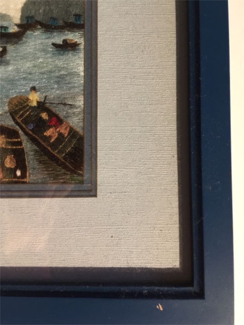 ベトナム細密刺繍絵　クオック・スー　Quoc  Su