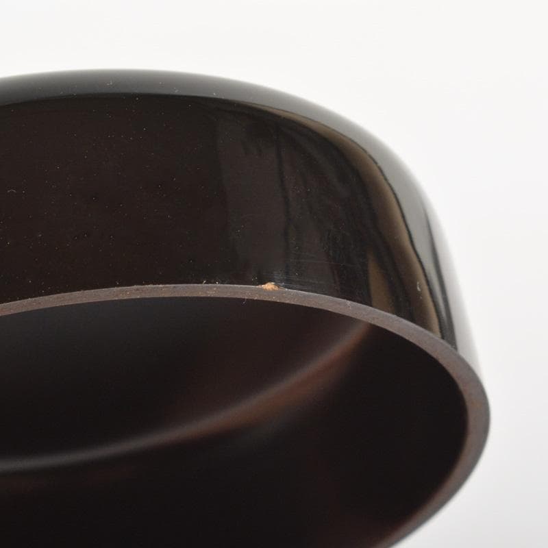 茶道具 黒漆 棗 桐箱付 V 6271