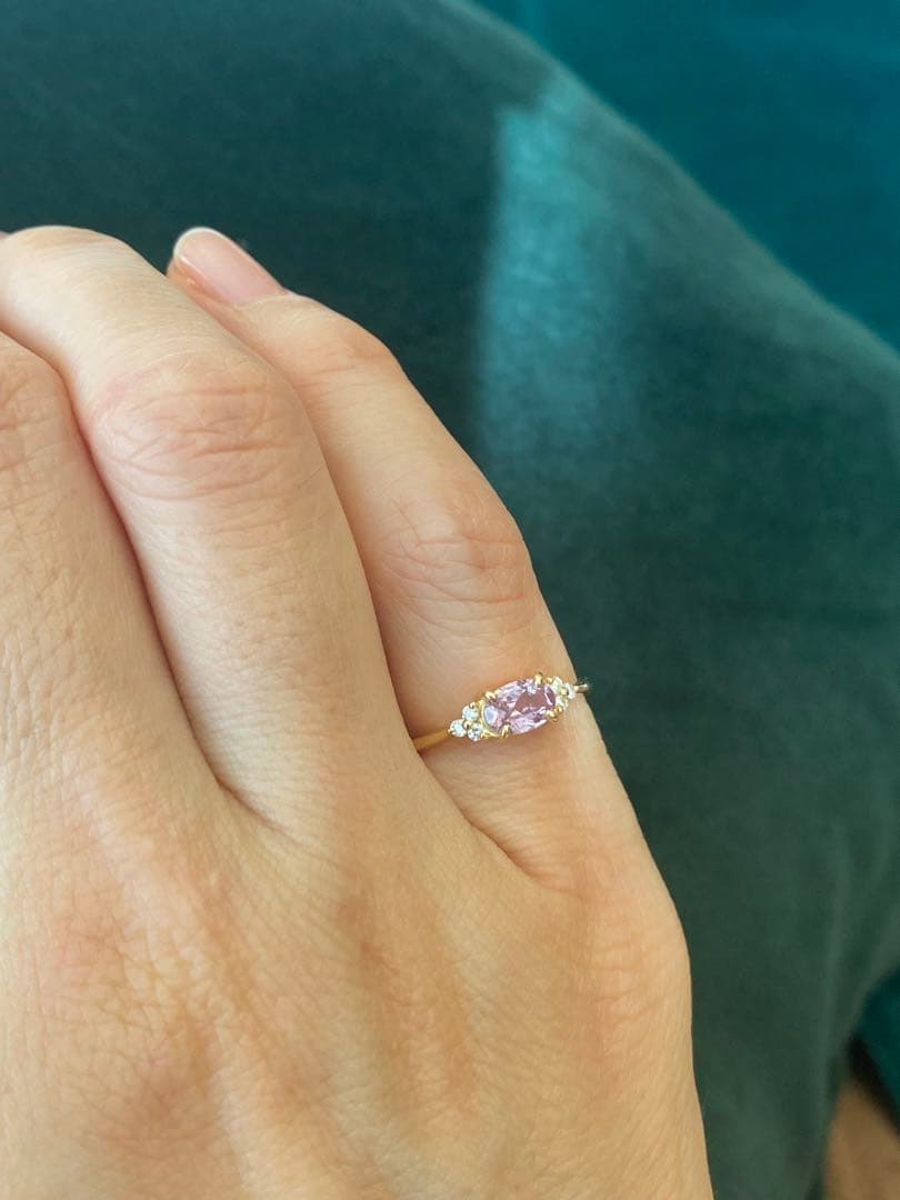 美品⭐︎BIZOUX ビズー K18YG シャンパンガーネット フラヴィリング