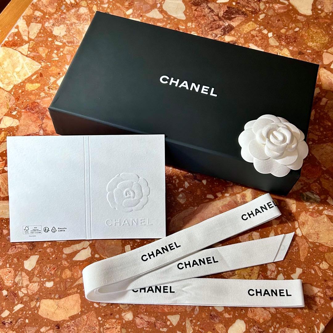 CHANELシャネル バッグ箱・カメリア・リボン・メッセージケース ギフト