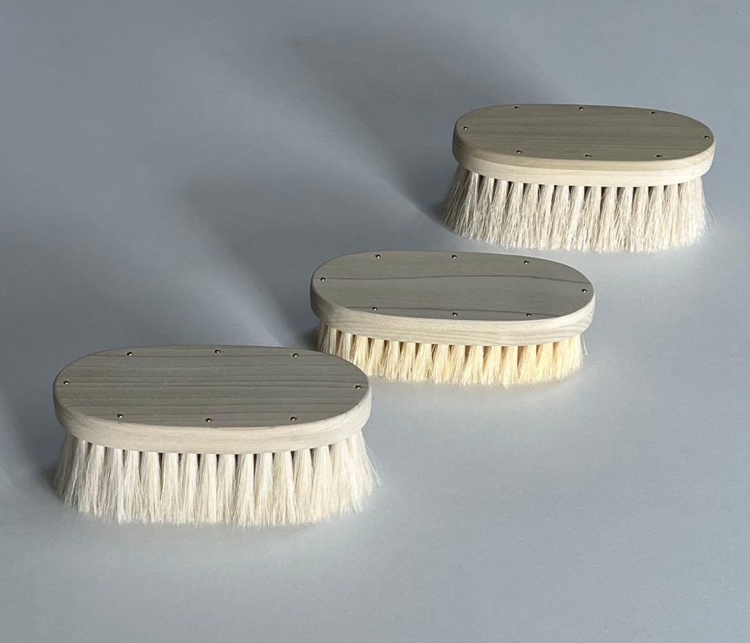 Brush 3点セット（山羊毛　白豚毛　白たてがみ）