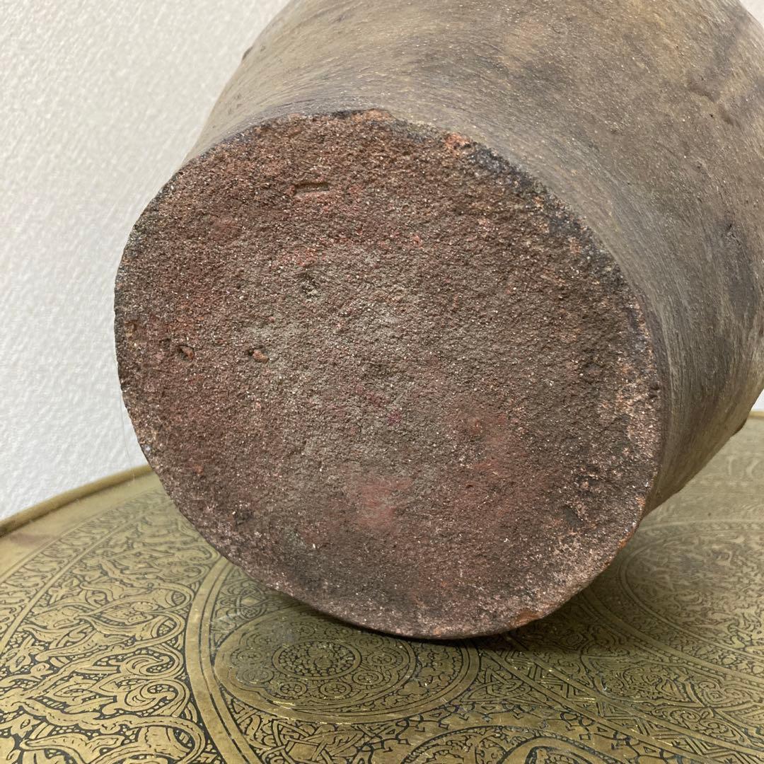 古壺　花瓶　飾り壺　大型〈検 常滑　信楽　三筋壺　自然釉　古越前　古丹波　種壺