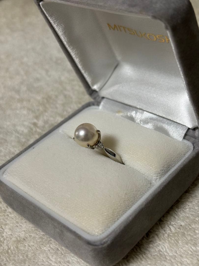 真珠指輪　pt900 MITSUKOSHI