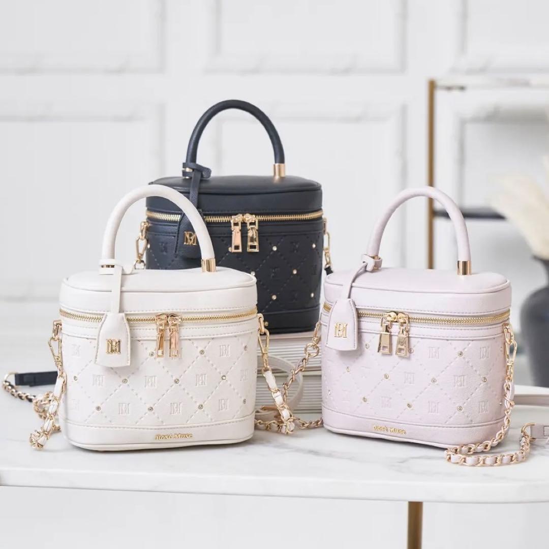 バニティ ロゼミュ ロゼミューズ bijou vanity bag ブラック 黒