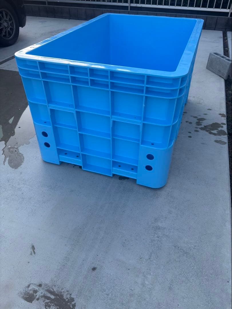 大型プラスチック水槽 ライトブルー スーパー500 鯉 メダカ