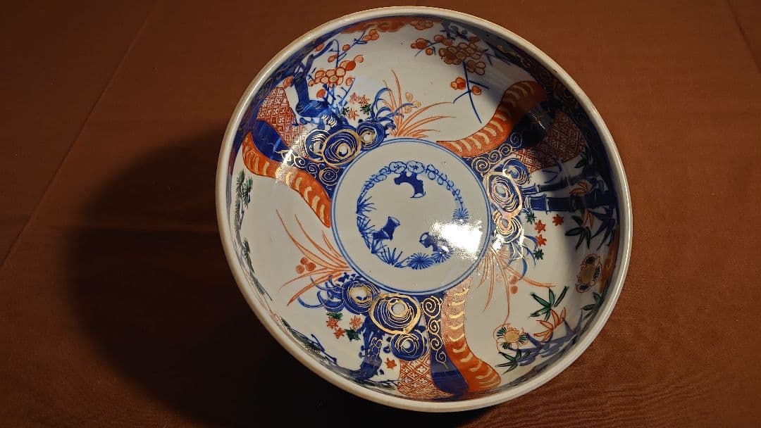 大聖寺伊万里　古伊万里　伊万里　色絵　金彩　菓子鉢　蔵出し　１客