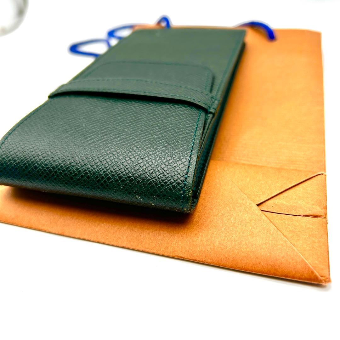 未使用級 ルイヴィトン ペンケース カードケース エテュイスティロ 緑 エピ