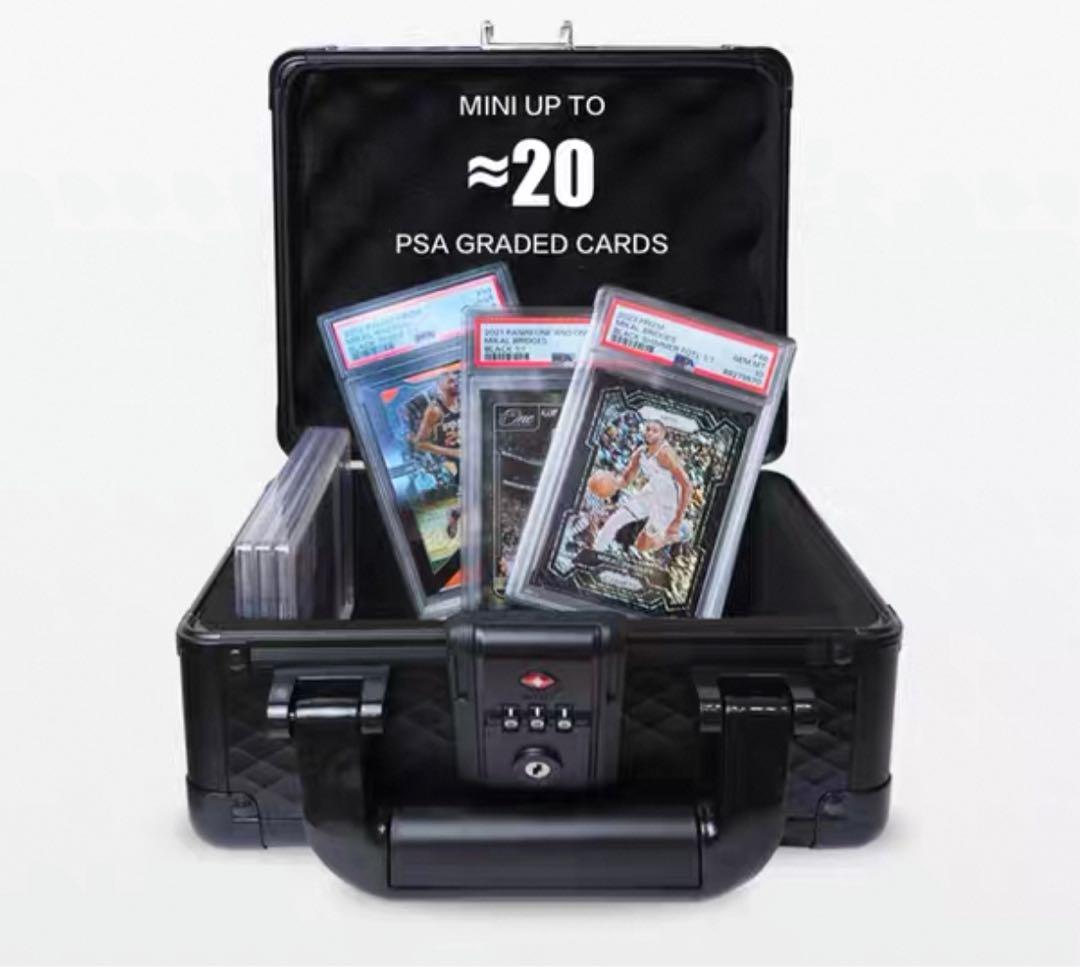 PSA BGS 鑑定済み用 アタッシュケース ストレージボックス アルミ製 黒