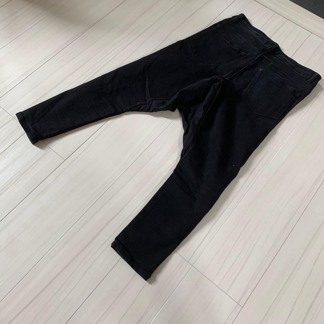 GACKTさん着用風 サルエルデニム 【Mサイズ】黒