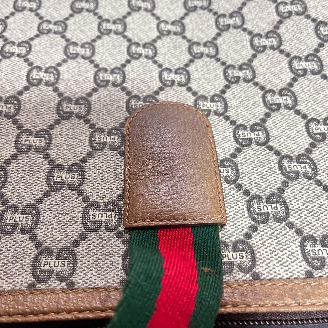 グッチ　グッチプラス　トートバッグ　シェリーライン　オールドグッチ　レア　gg