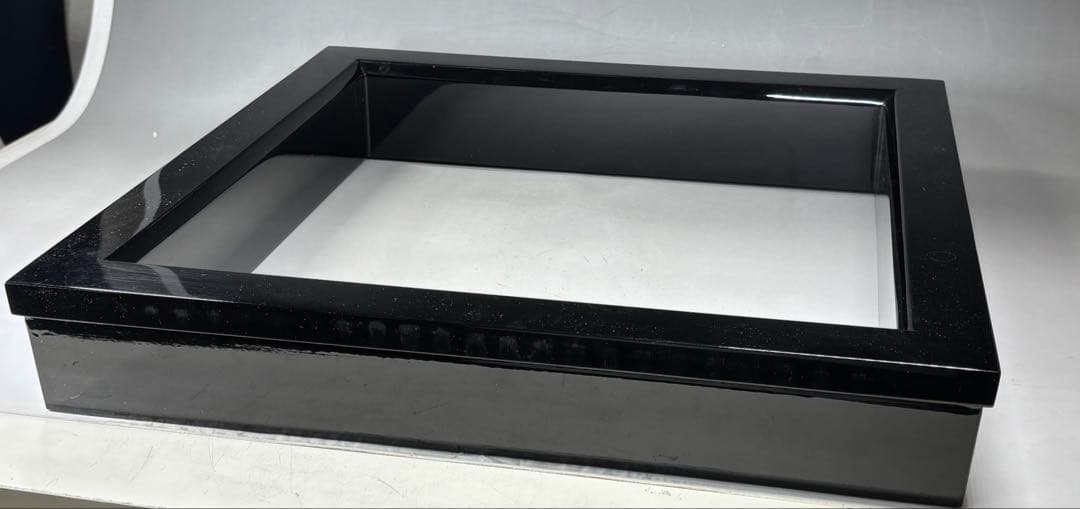 塗師『細川司光』造 真塗 炉縁 共箱 栞付き 漆器 漆芸