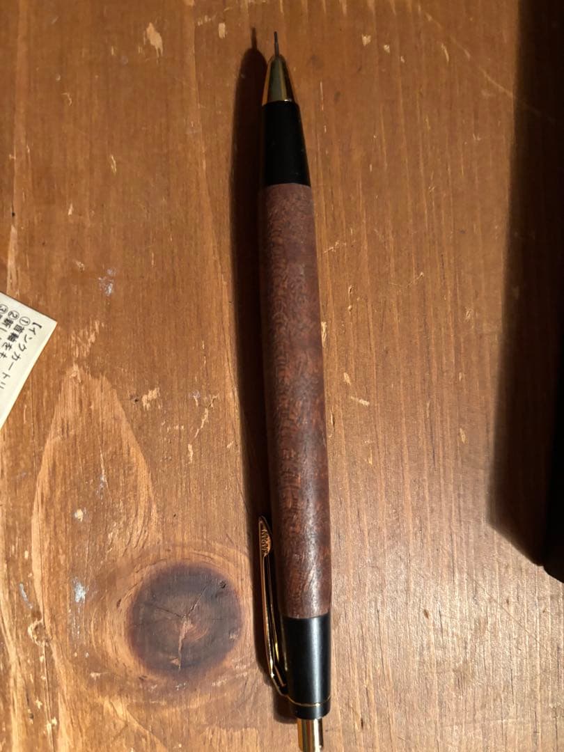 野原工芸 サペリ杢 レア シャープペンシル ゴールドの通販はau PAY