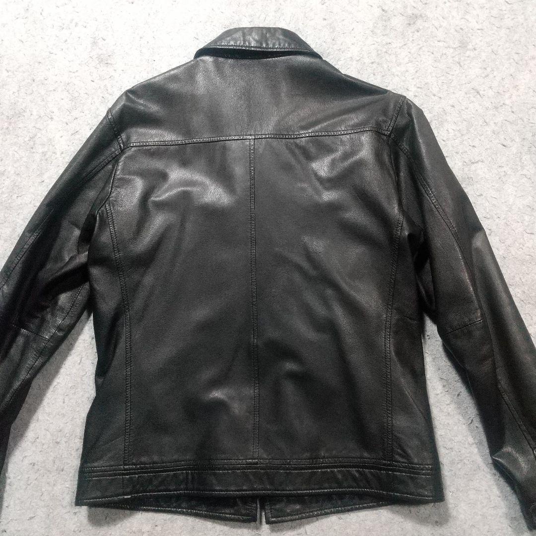 美品 バーバリーブラックレーベル ライダース レザージャケット 革