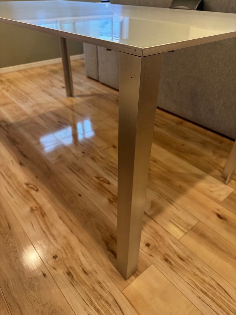 無印良品 MUJI アルミダイニングテーブル