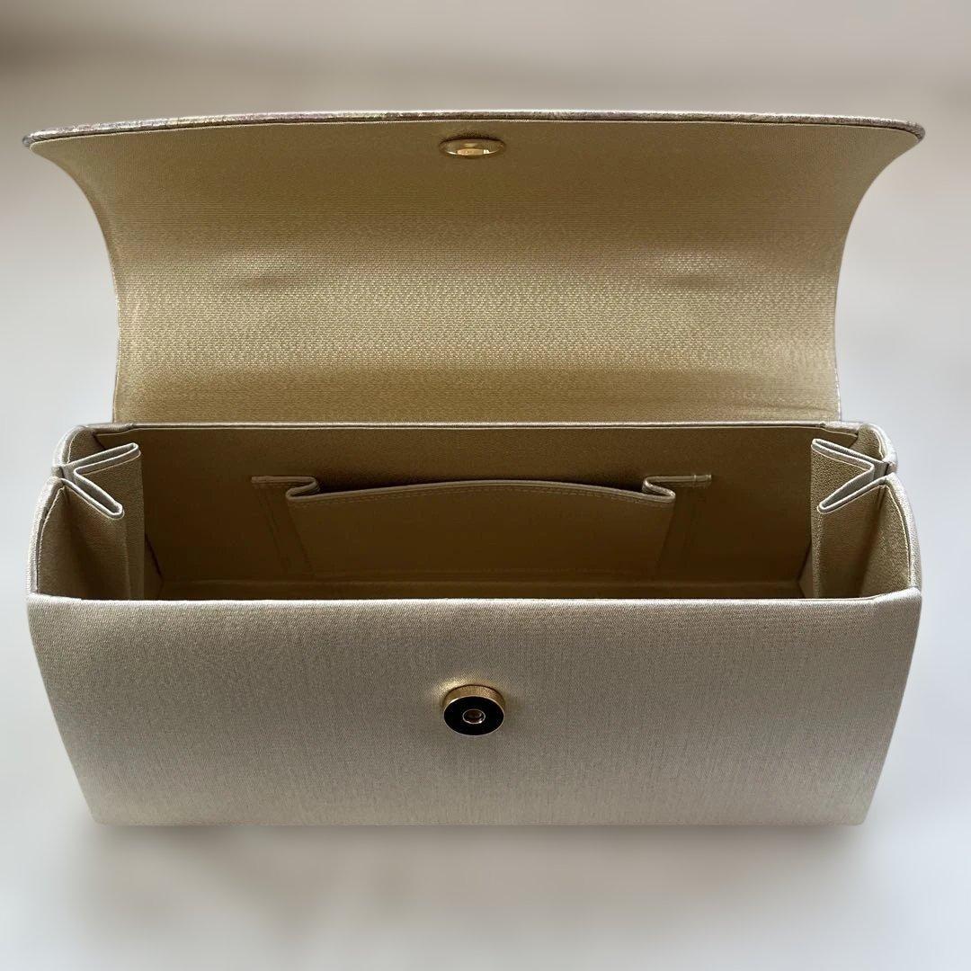 伊と忠 未使用タグ付き金彩クラフト 和装バッグ フォーマルバッグ 高品質