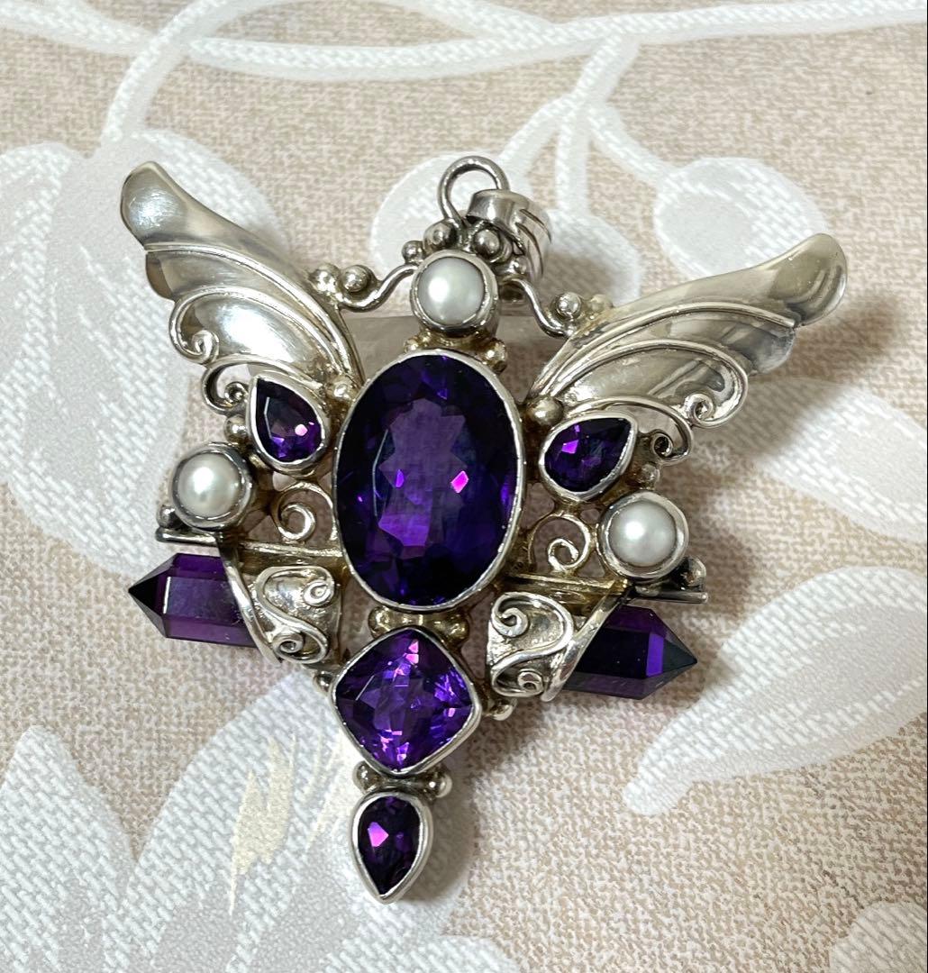 シャンカリジュエリー アメジストペンダントトップ - メルカリ