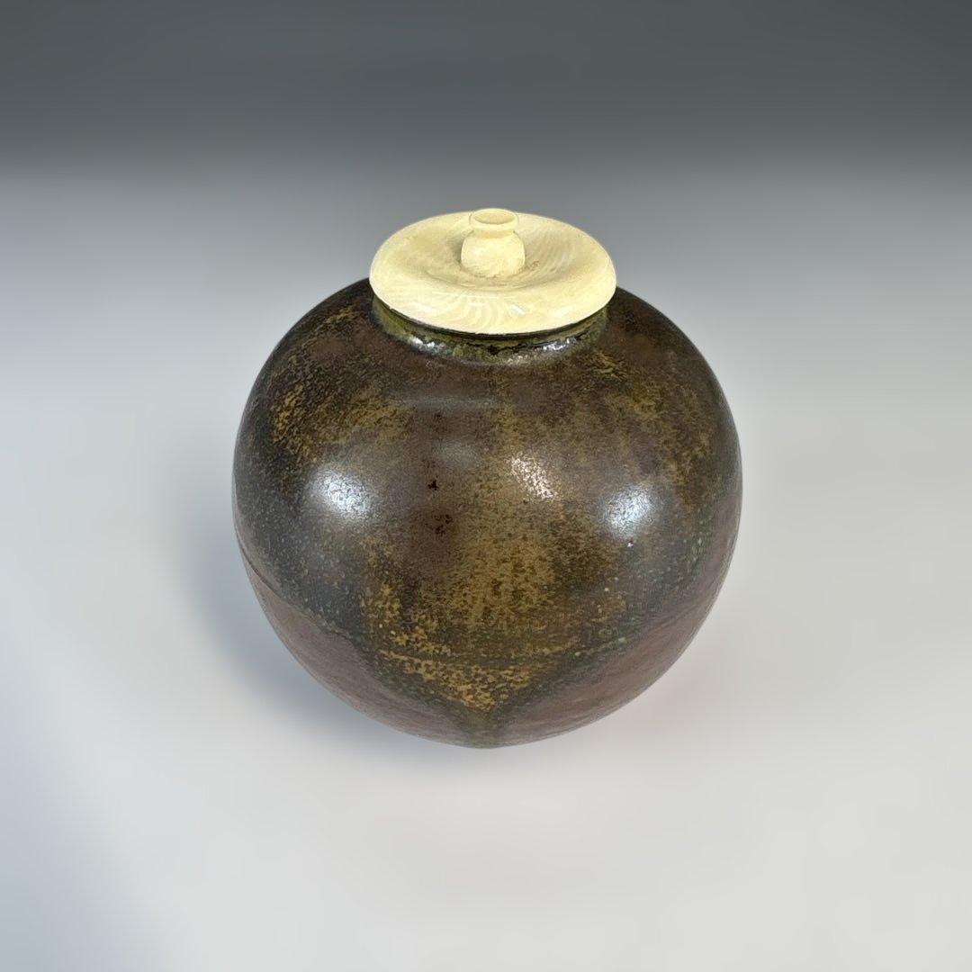 【茶道具】信水窯　丹波文琳茶入（共箱）★送料込★