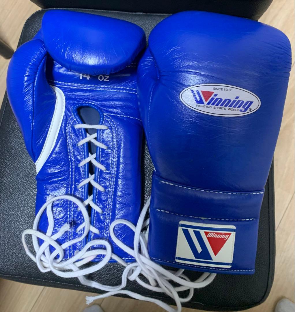 ツインズスペシャル TWINS SPECIAL グローブ 16オンス 紐式 青 Twins