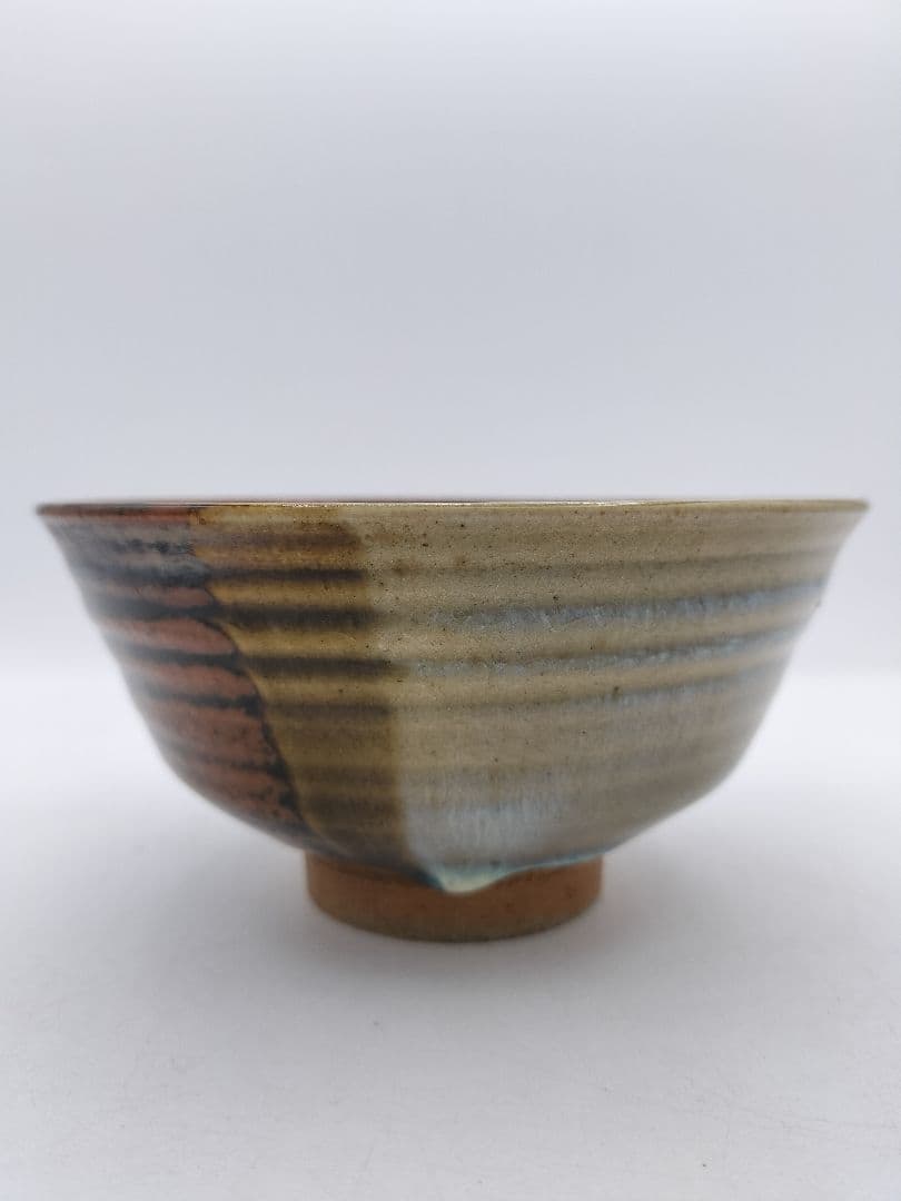 c489 茶碗 掛分 遠州七窯 膳所 淡海陽炎園 木箱 茶道具 古物