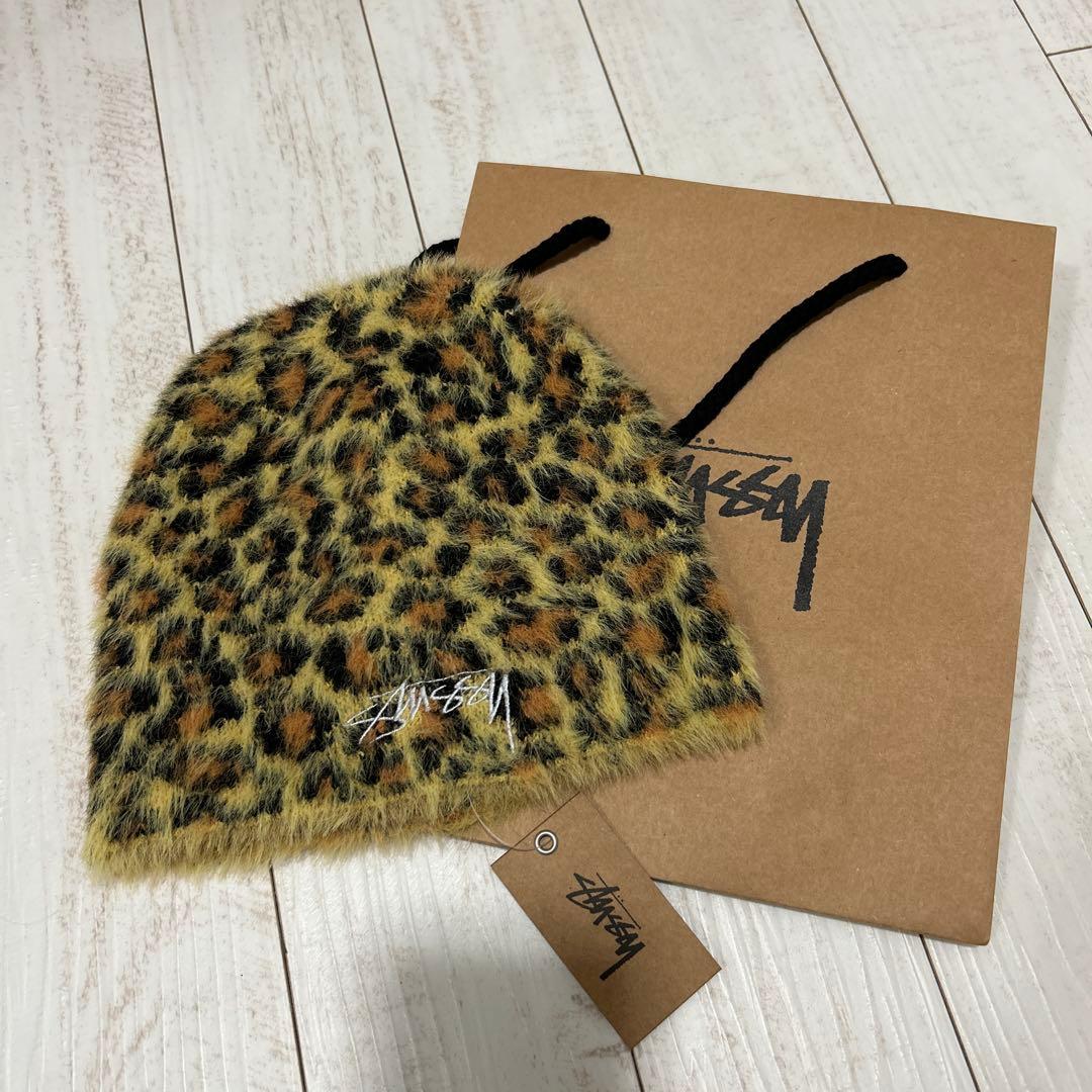 stussy SKULLCAP LEOPARD レオパード ビーニー Stussy ヒョウ柄