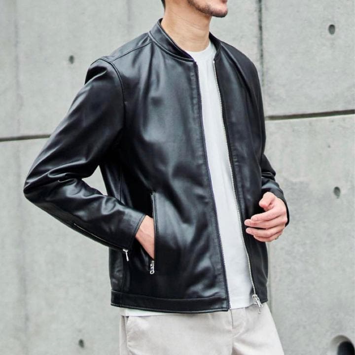 TETE HOMME テットオム シングル ライダース レザー ジャケット 楽天市場】【SALE／30%OFF】TETE HOMME (M)ラムレザーシングル