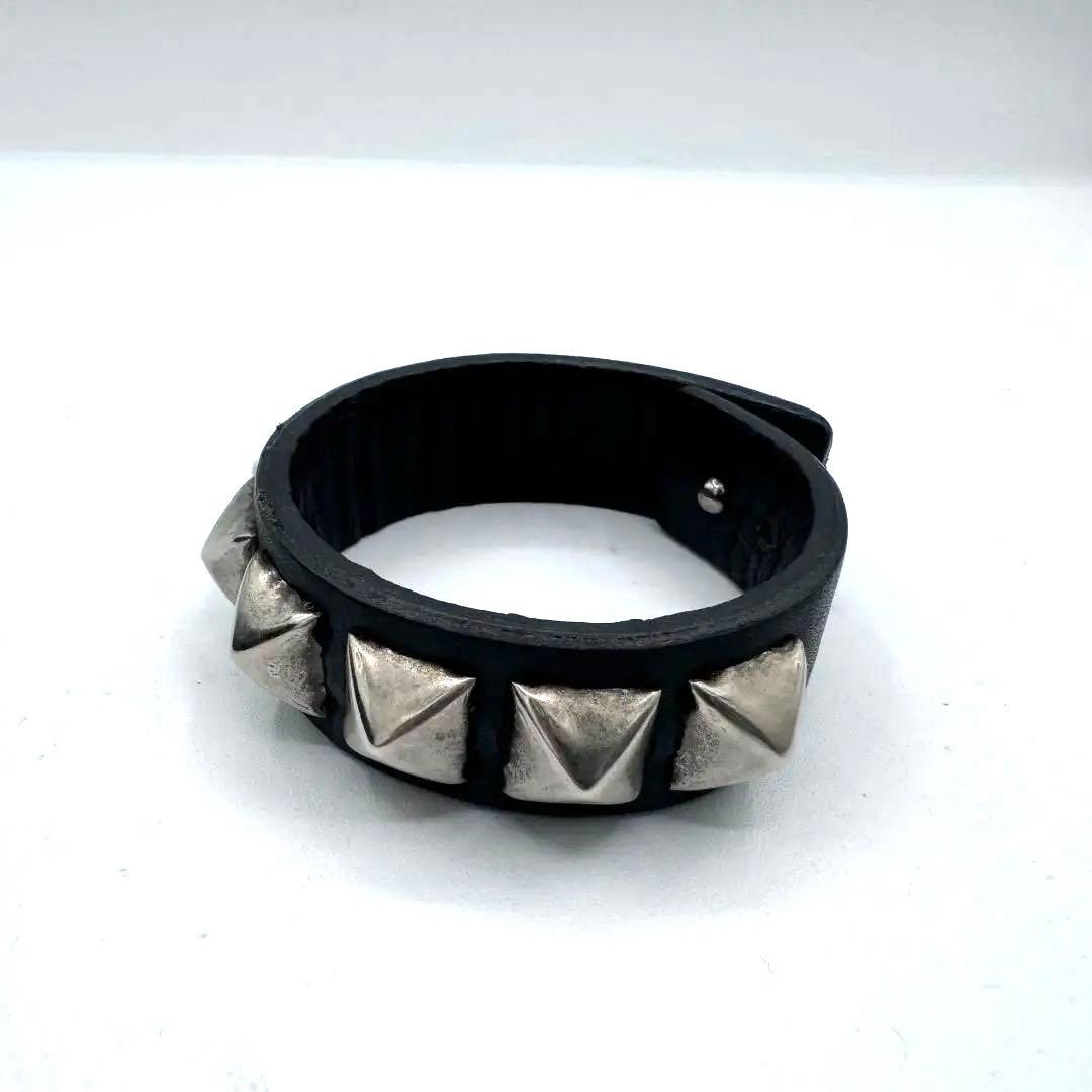 ヒステリックグラマーブレスレッドスタッズレザー