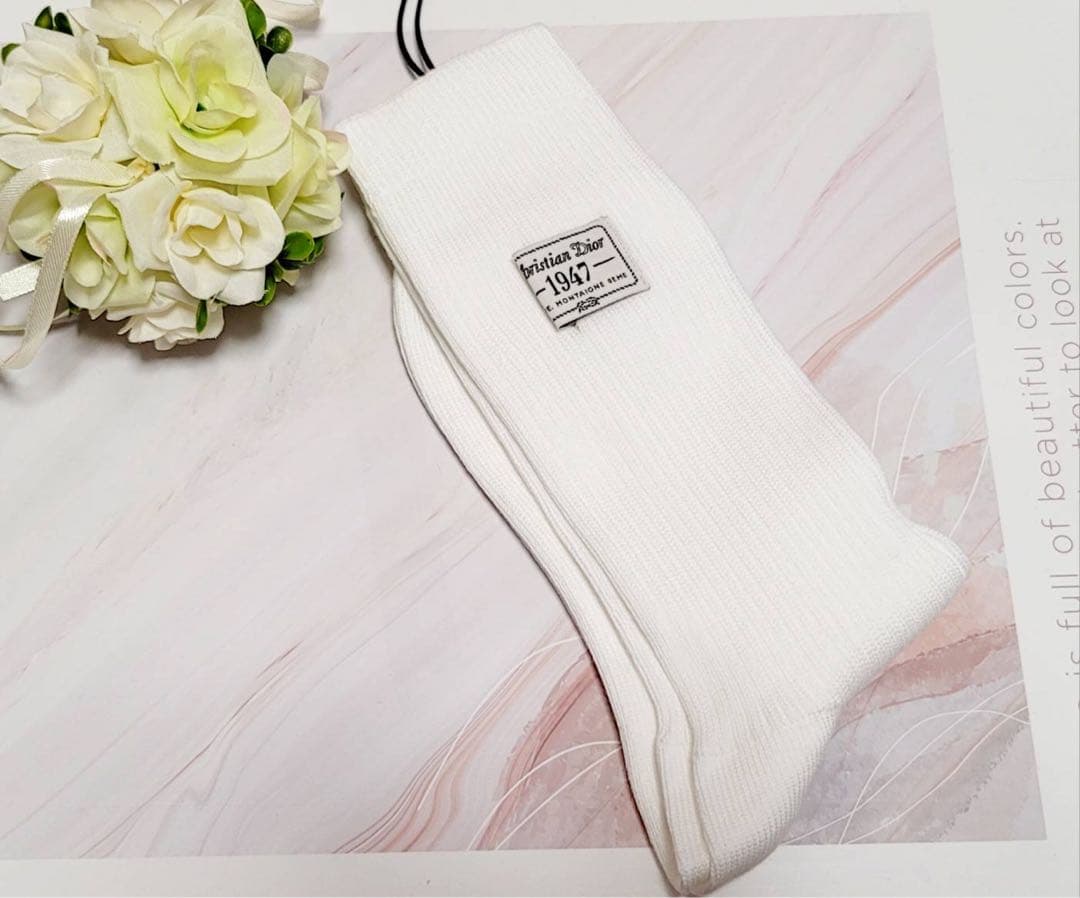 Christian Dior】靴下 ソックス ホワイト 1947 メンズ