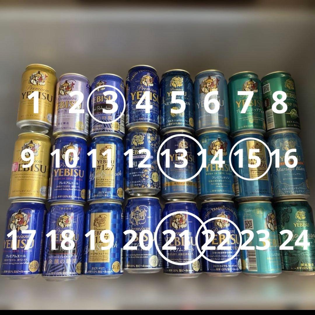 空き缶】プレミアムエビスビール缶 26缶セット 飲料・酒