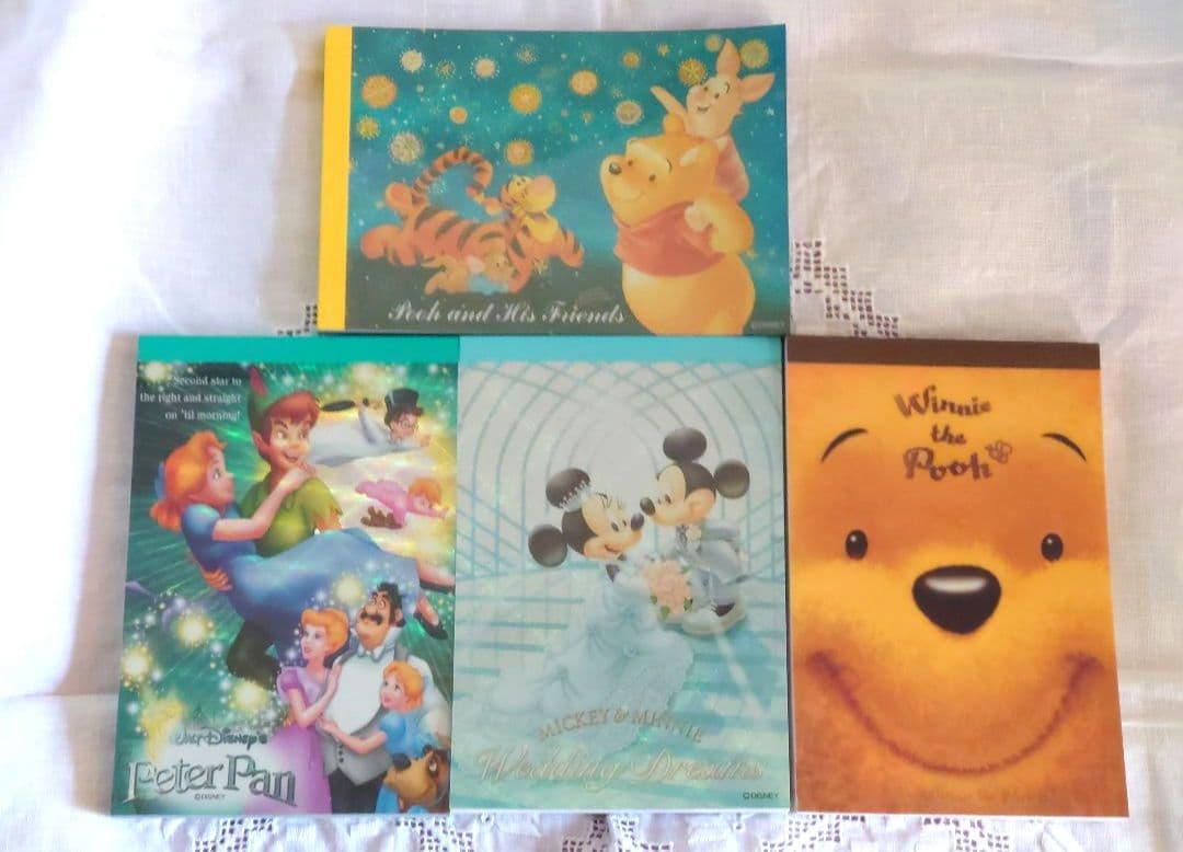 ディズニーキャラクターメモ帳便箋文具まとめ売りミッキーミニーぷーさんピーターパン ディズニーキャラクターメモ帳便箋文具まとめ売りミッキーミニー