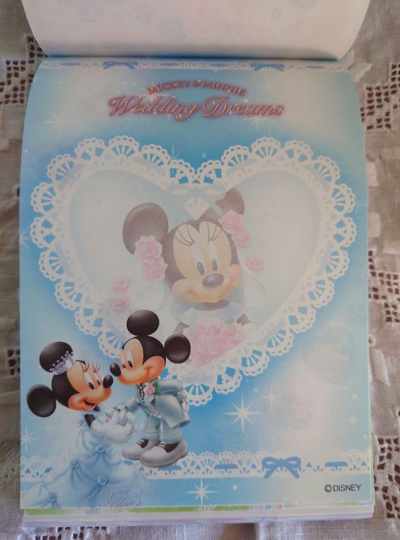 ディズニーキャラクターメモ帳便箋文具まとめ売りミッキーミニー