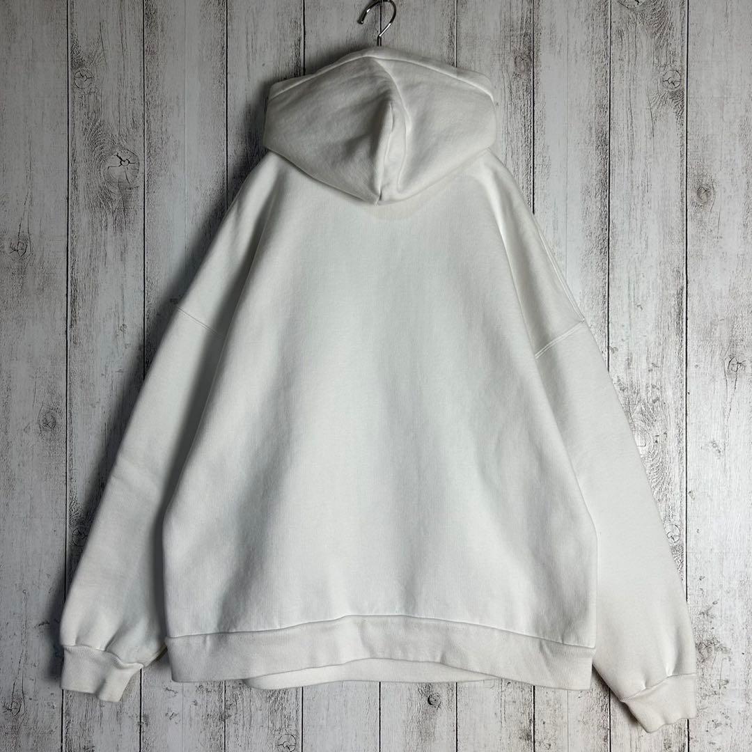 6055【人気デザイン】バレンシアガ‪☆ペンキロゴ入りパーカー 22SS ピンク