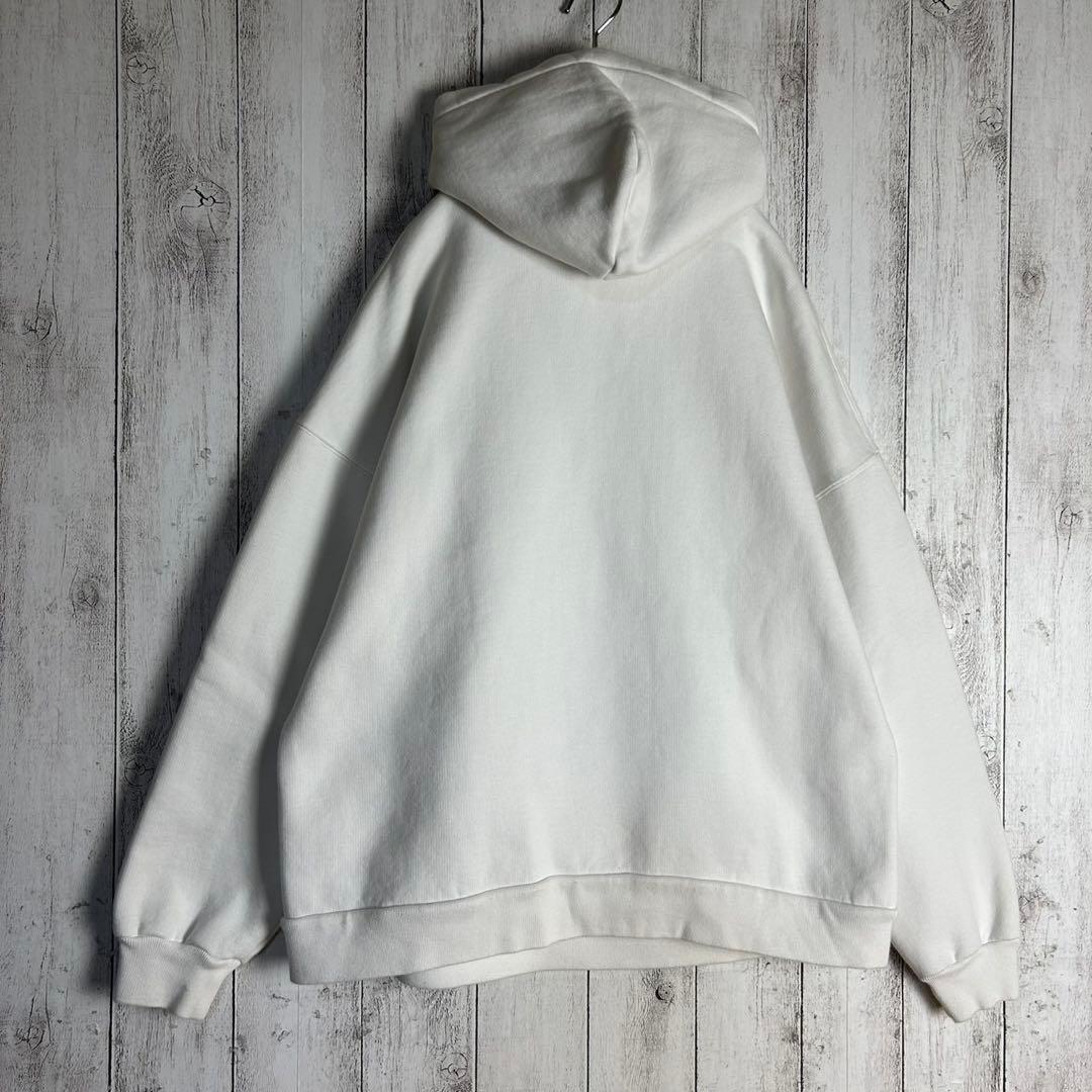 6055【人気デザイン】バレンシアガ‪☆ペンキロゴ入りパーカー 22SS ピンク