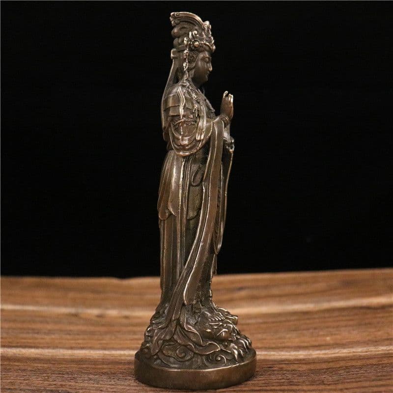 銅像 仏像 聖母銅像 海神媽祖嬢嬢神像 祈福 家でお堂に 置物 を供えます