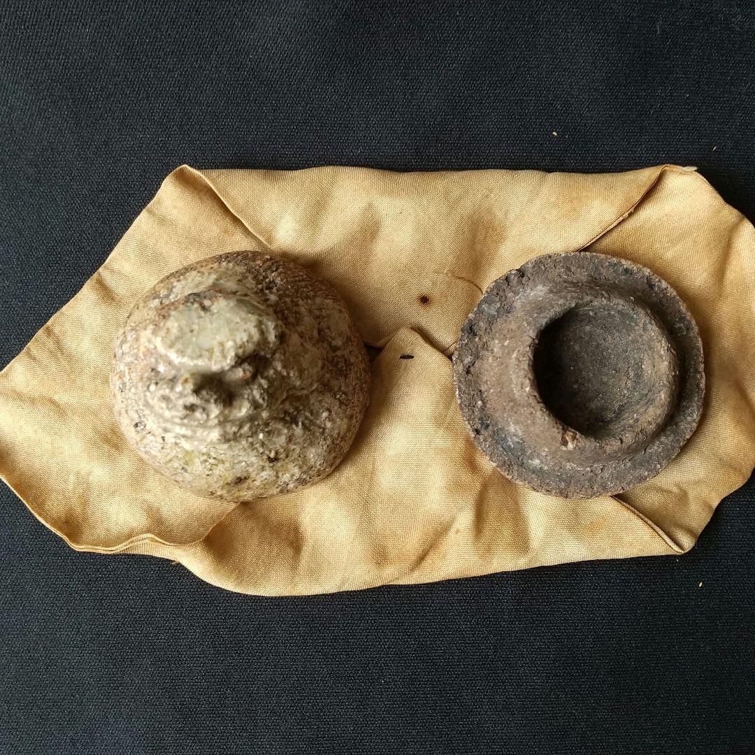 貴重  古信楽  獅子  香合  古箱   箱書あり  茶道具  骨董