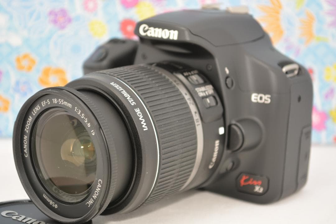 ☆一眼レフ初心者向け！手ブレ補正付き！CANON KISS X2 レンズキット