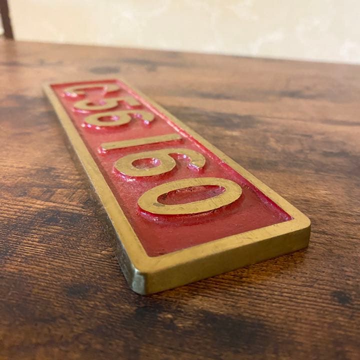 C56160 ミニナンバープレート 国鉄 蒸気機関車 JR 西日本 車番 金属