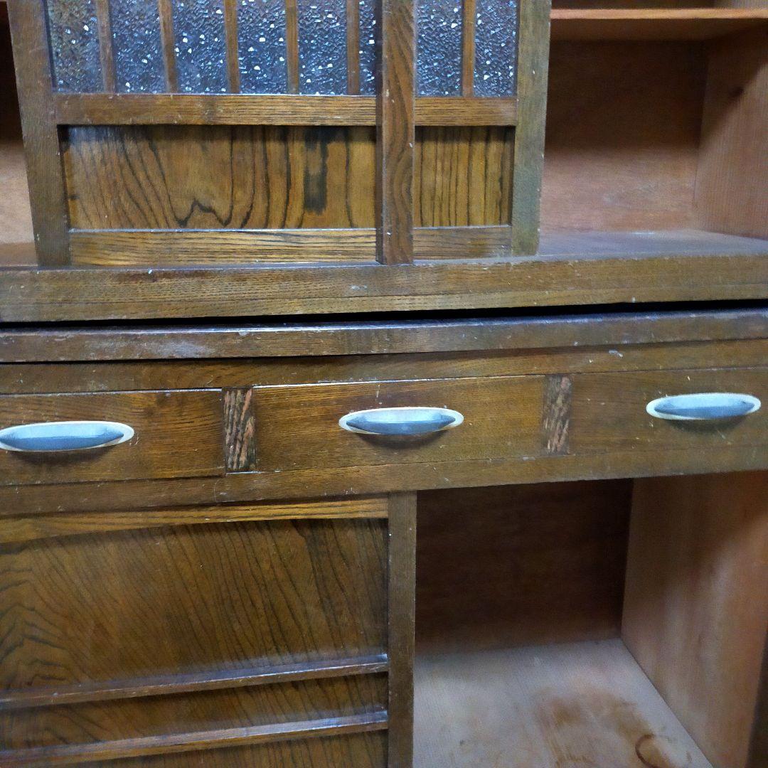 水屋箪笥下部 木製収納家具 アンティーク 引出し5箇所 - メルカリ