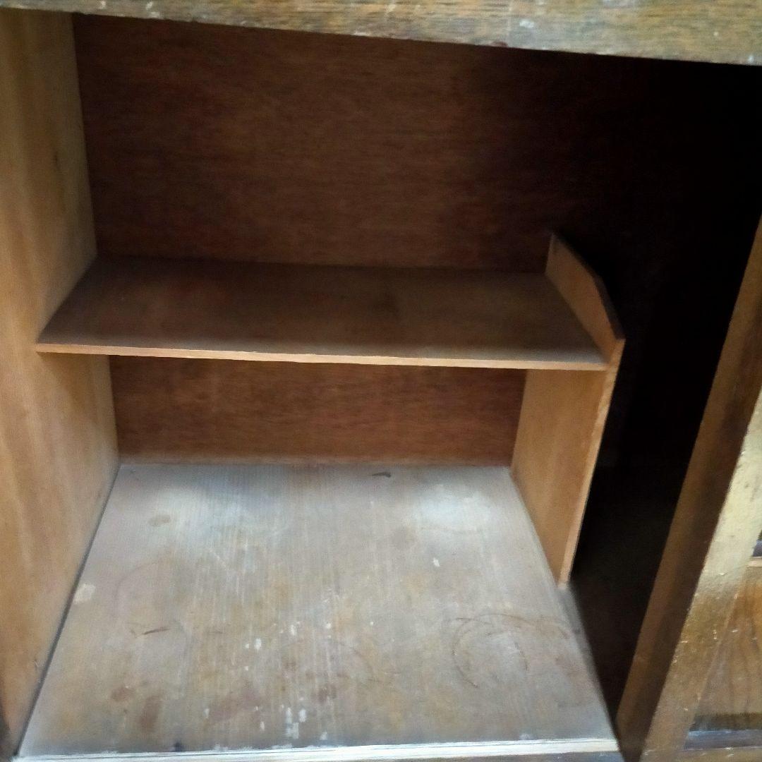 水屋箪笥下部 木製収納家具 アンティーク 引出し5箇所 - メルカリ