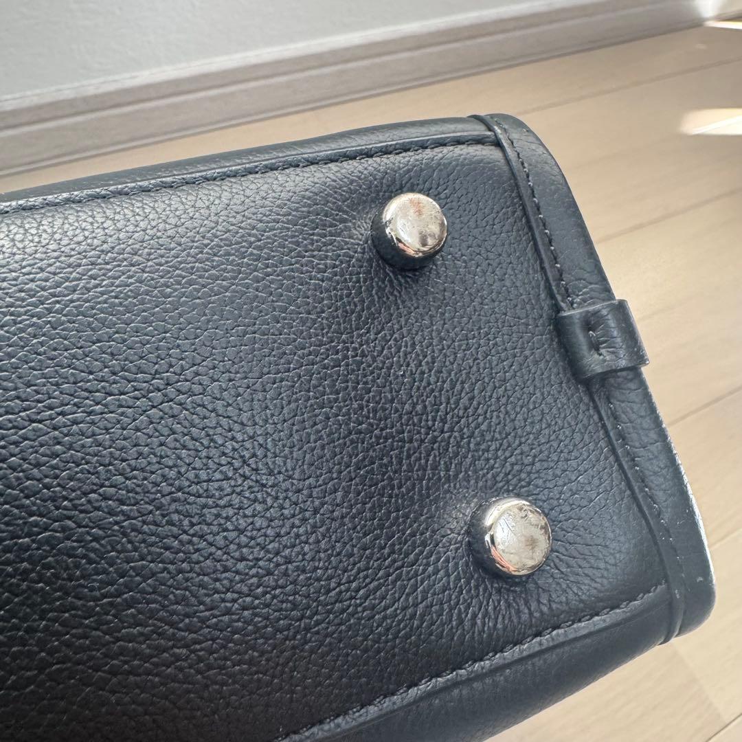 【COACH】レザービジネスバッグ 黒 ブラック